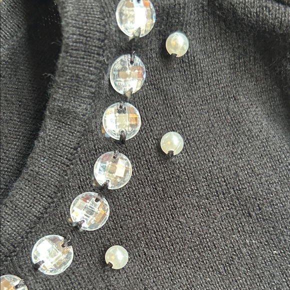 Place Black Sweater with Sparkling Collar - Picture 3 of 3
